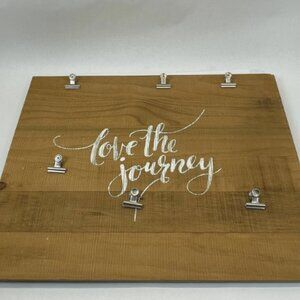 Love The Journey Wood Frame Photo Memo Board Holder